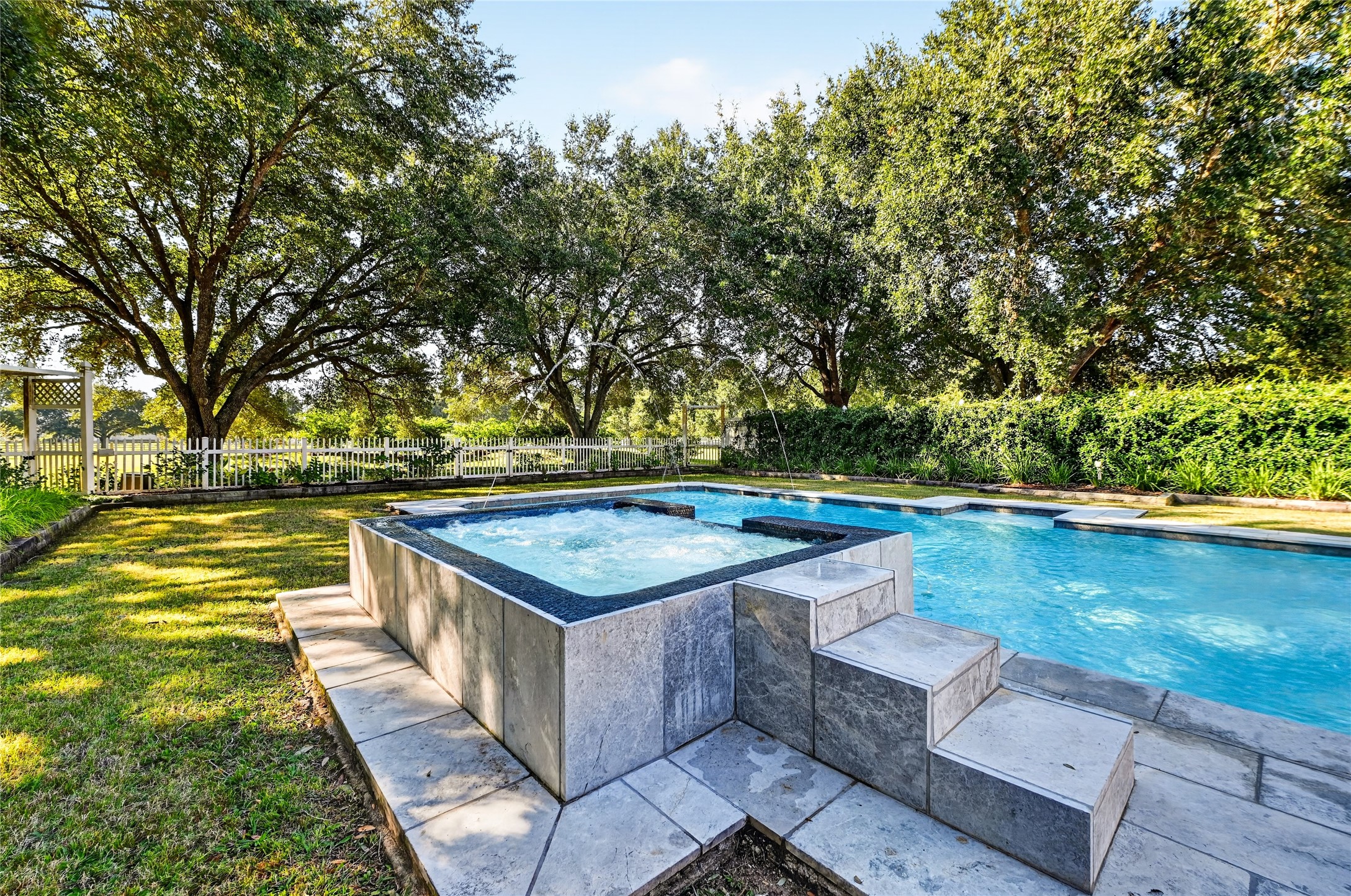Pool and spa built 2018.