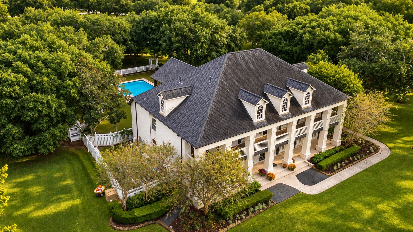 Surrounded by mature Oak and Pecan trees - this luxury estate has it all. A private backyard oasis with ample room to roam, and over $200K in recent updates.