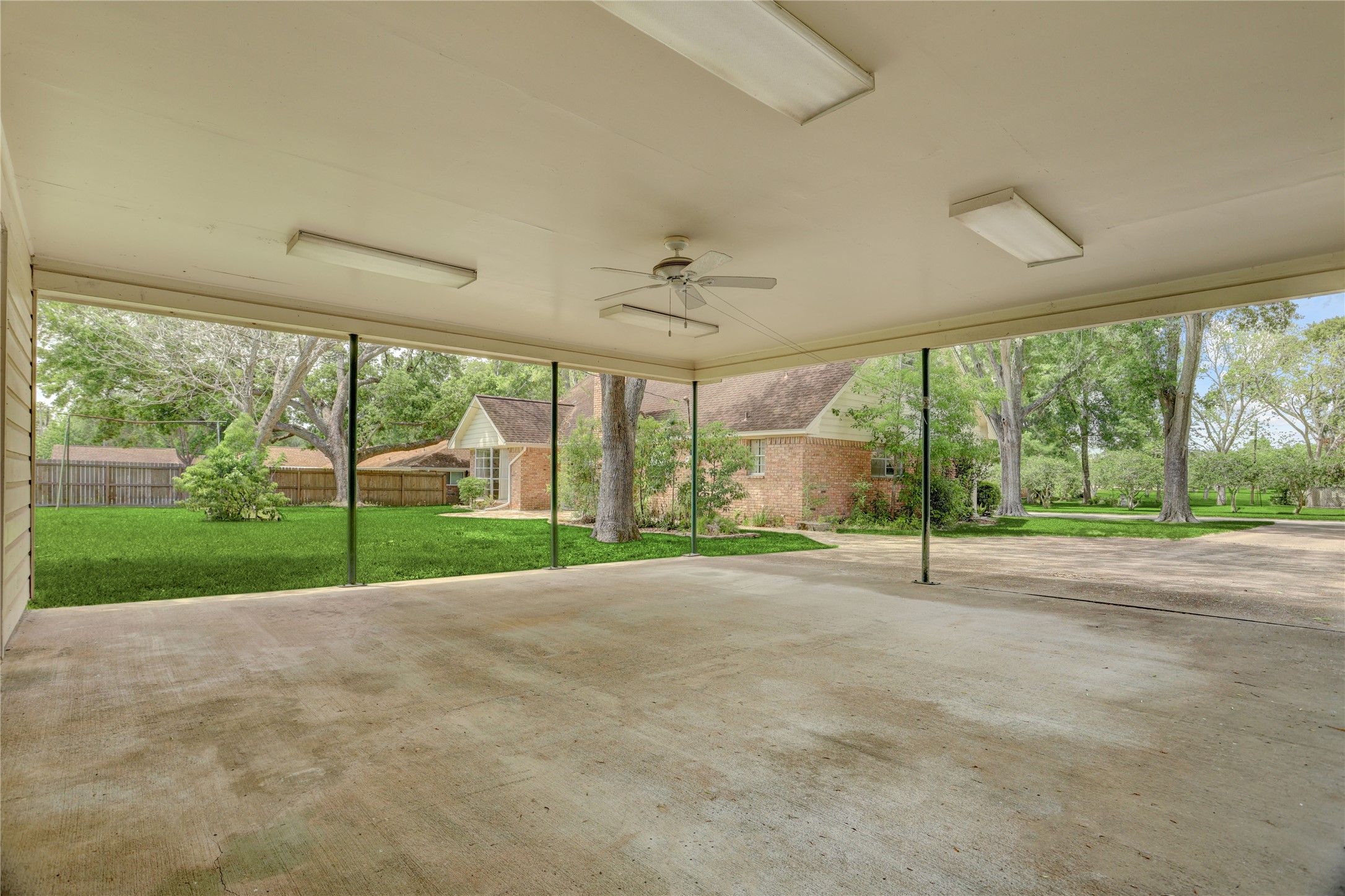 Carport area