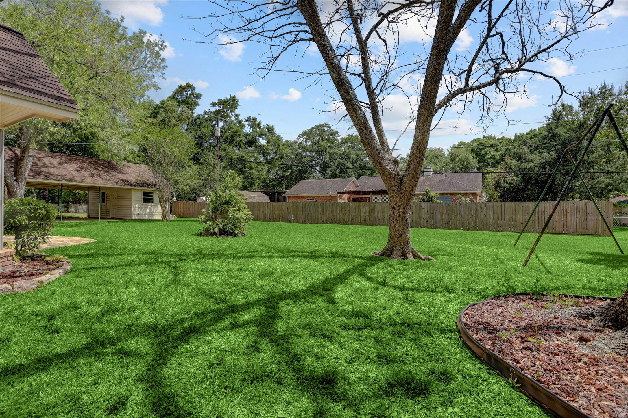 Open Space back yard.