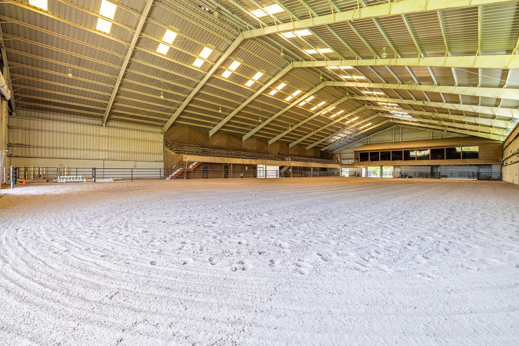 Perfection Ranch's indoor arena makes year-round riding part of this extraordinary daily lifestyle.
