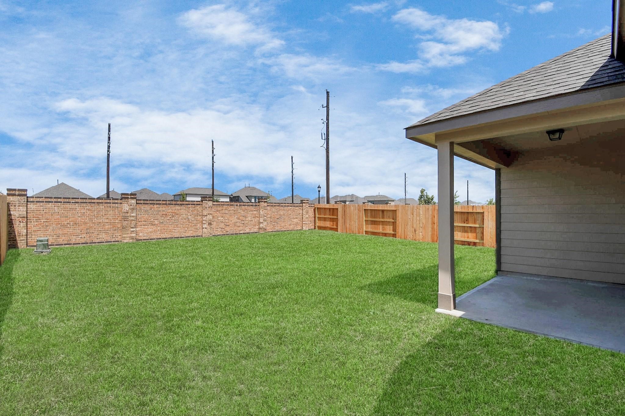 Private backyard