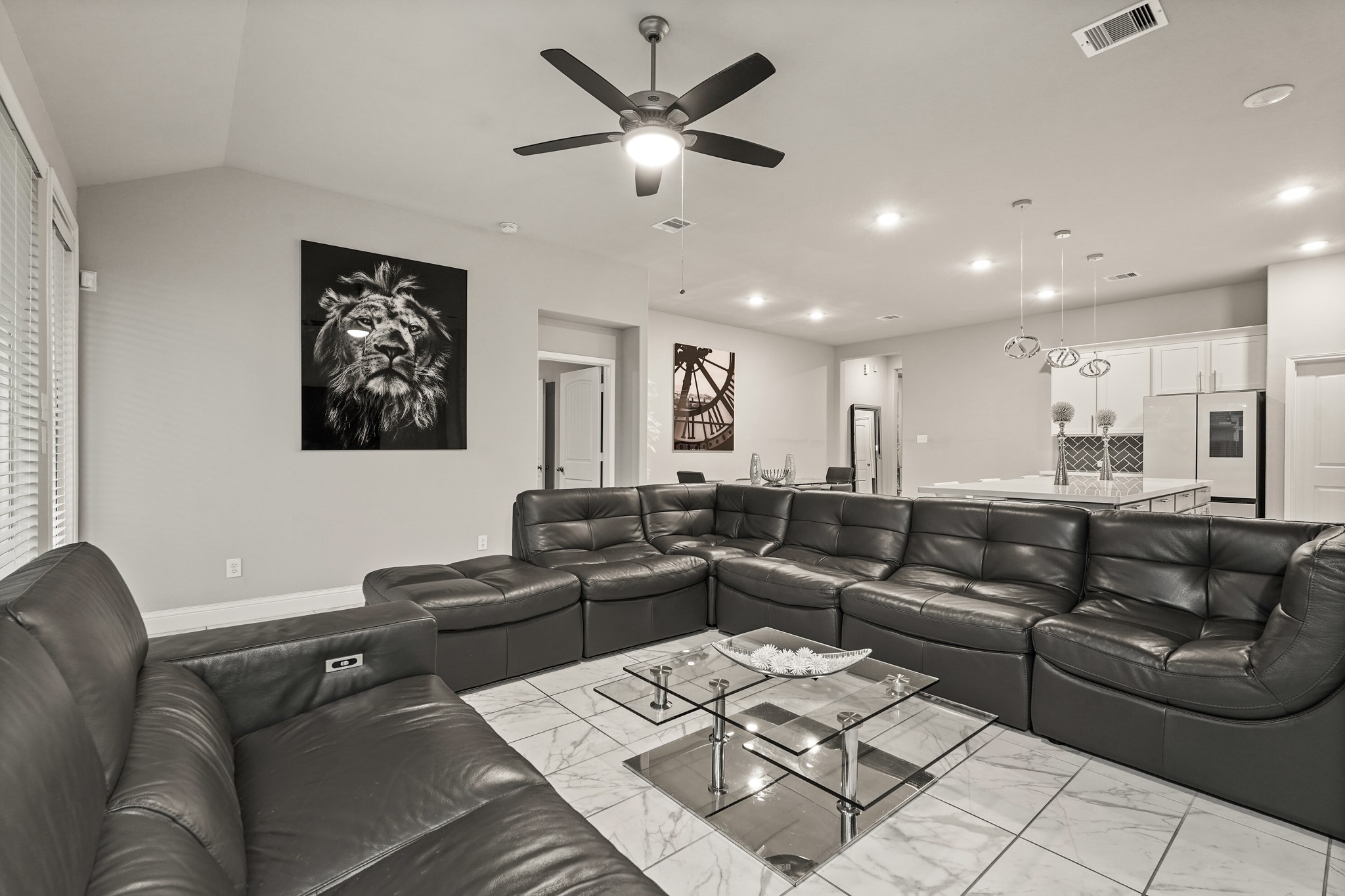 The generous living room offers excellent space creating a unified and spacious environment for everyday living. The generous living room offers excellent space creating a unified and spacious environment for everyday living.