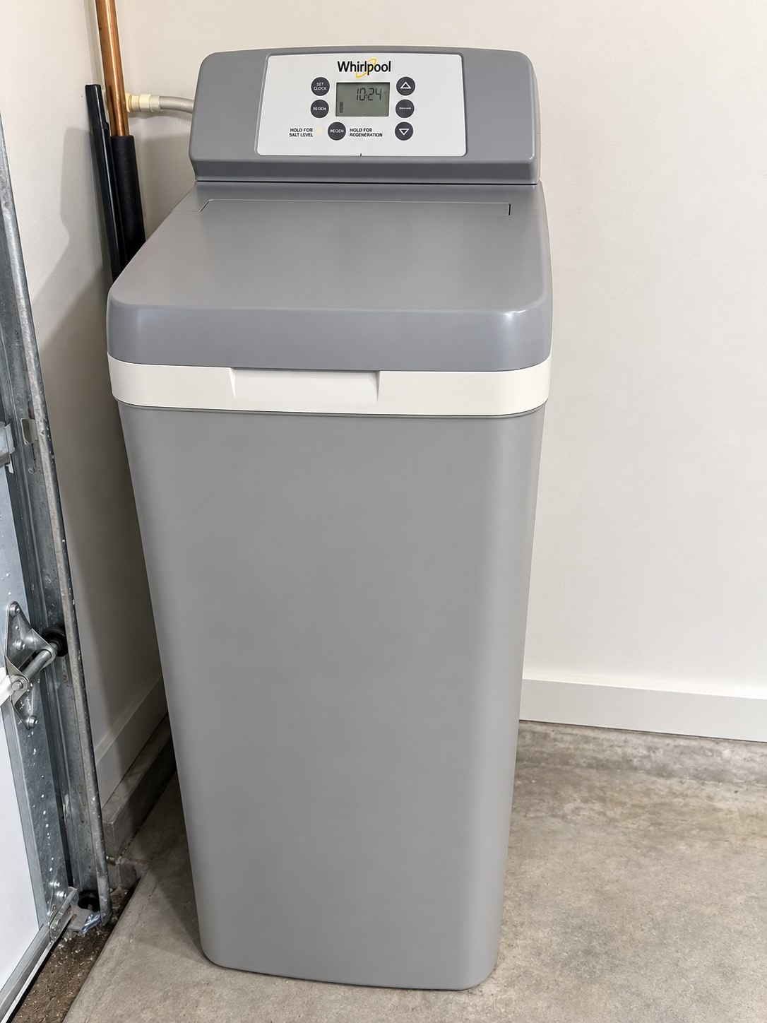 Whole house water softener system.