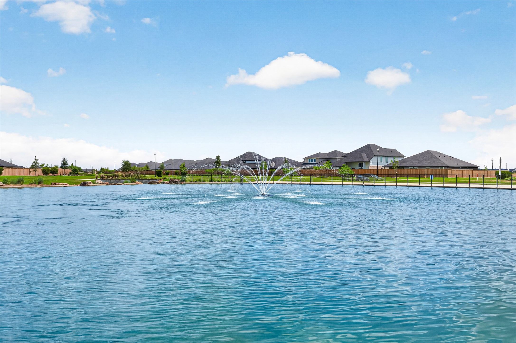 Serene community lakes