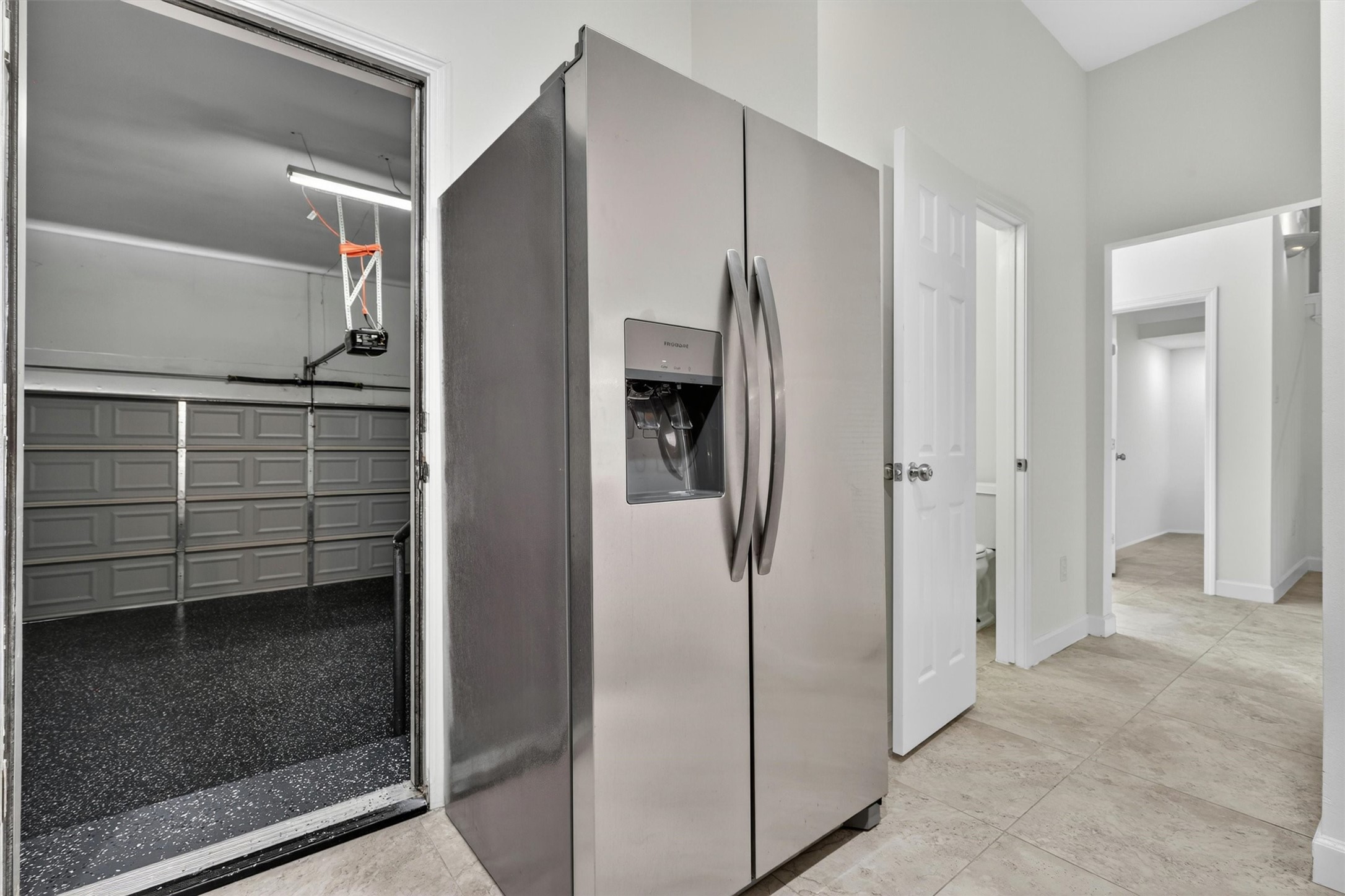 Professionally coated garage flooring designed for durability and upscale presentation.