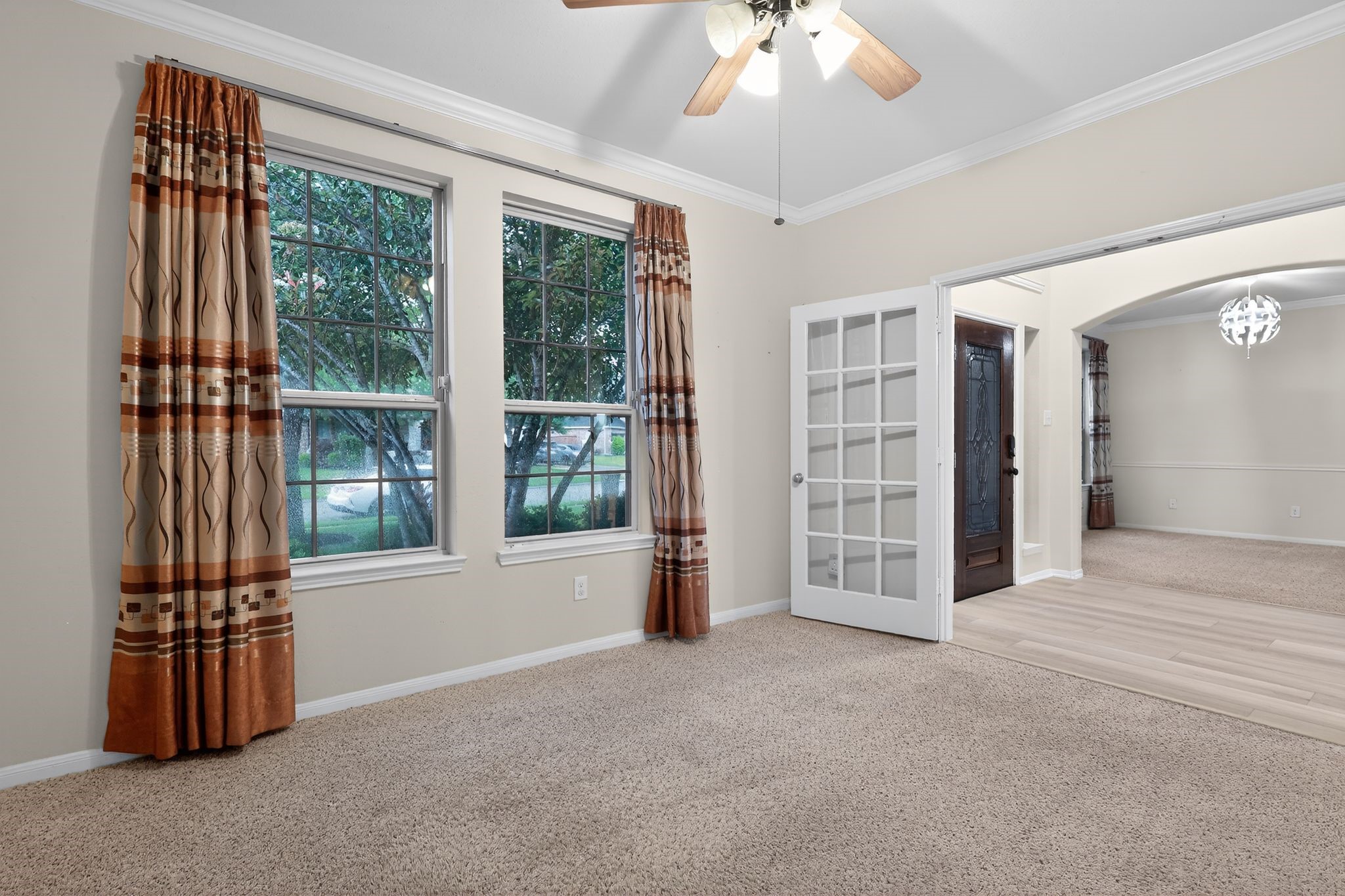 Dining room at front of home