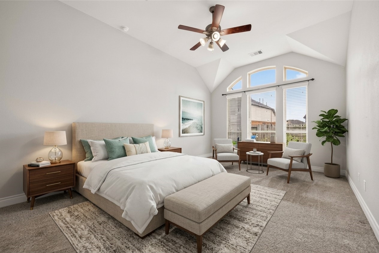 This photo has been virtually staged using AI for illustrative purposes only. Furnishings and dcor shown are not included with the property.