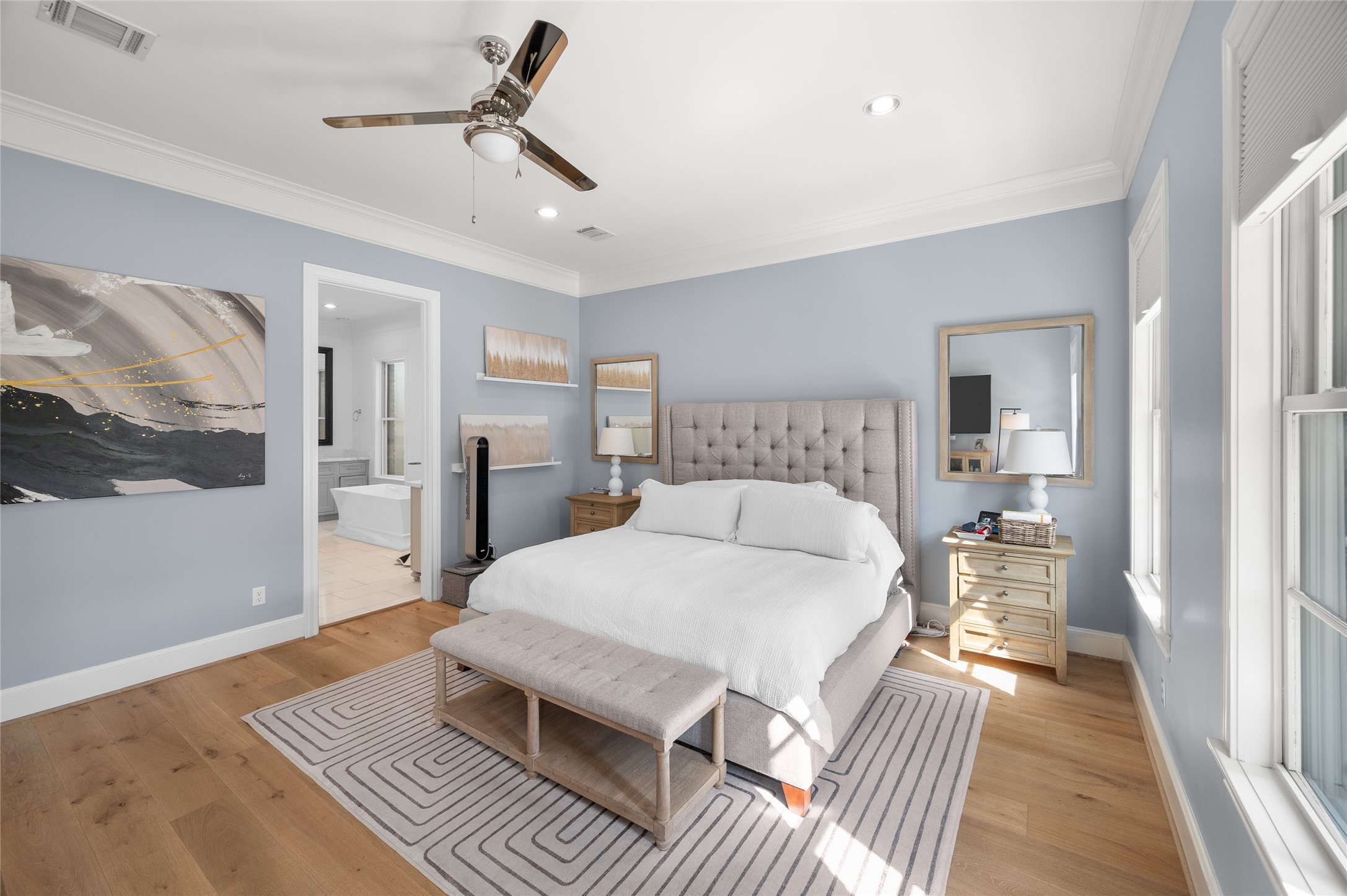 Another angle of the primary suite.