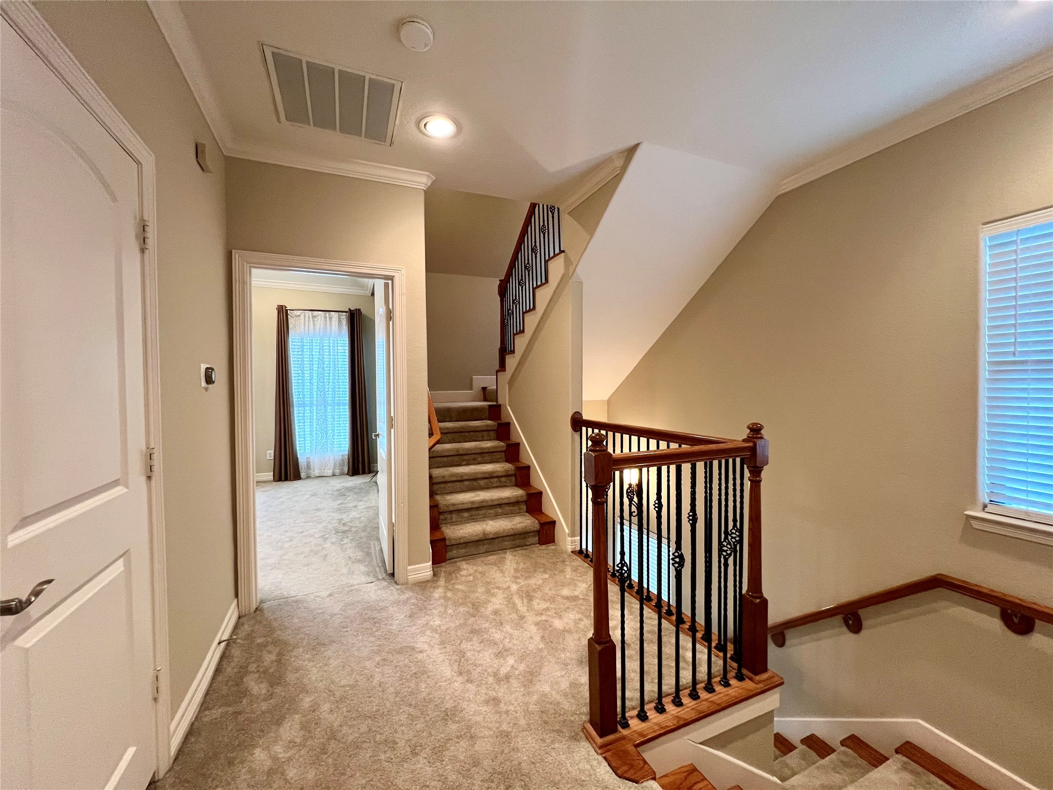 stairs next to the master bedroom leads to the rooftop open terrace
