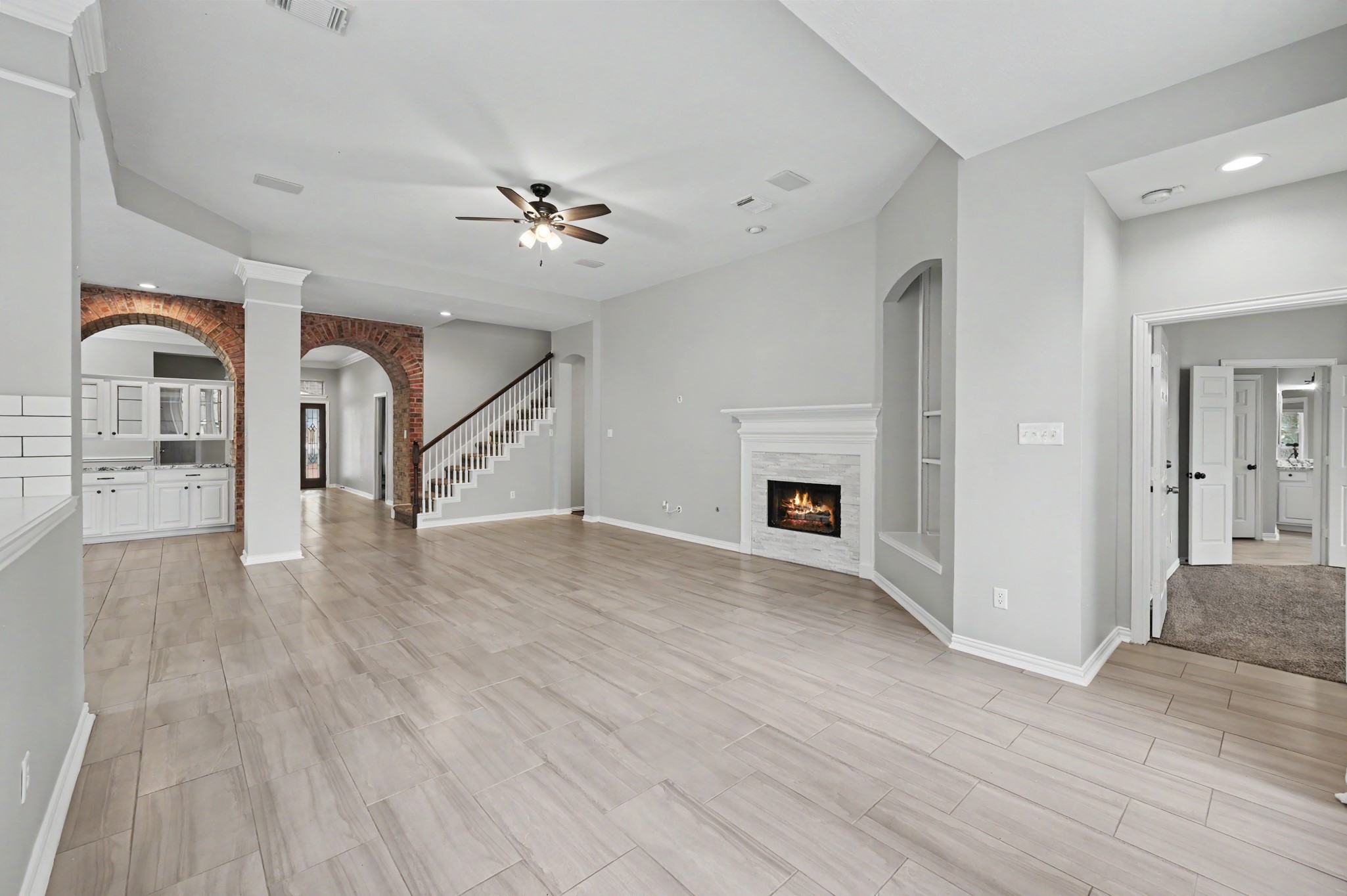 Living room is HUGE!