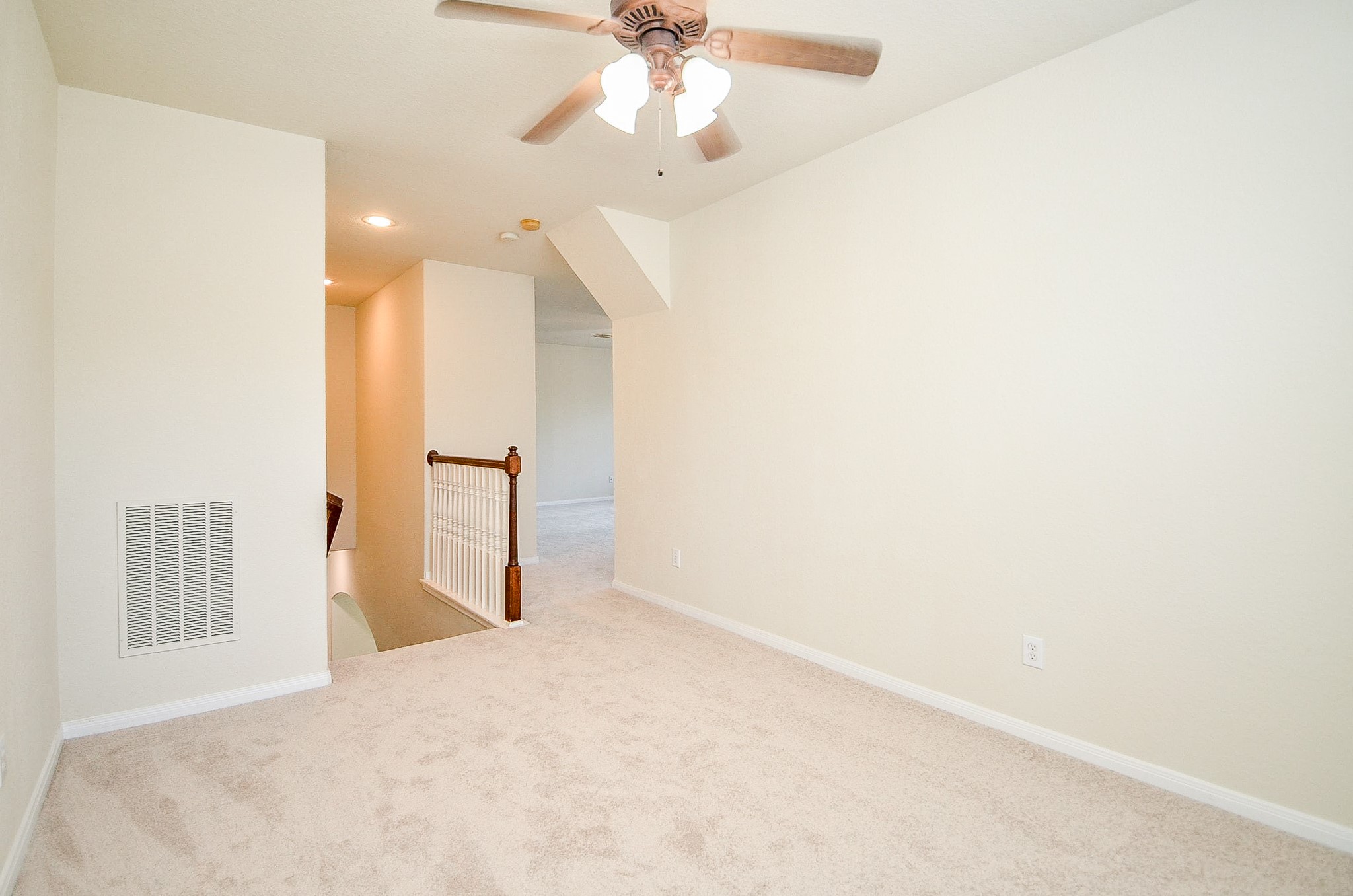 Upstairs is dedicated to bonus space rather than bedrooms, giving you separation between everyday living downstairs and recreation upstairs. Even the landing offers additional space that could be put to work.