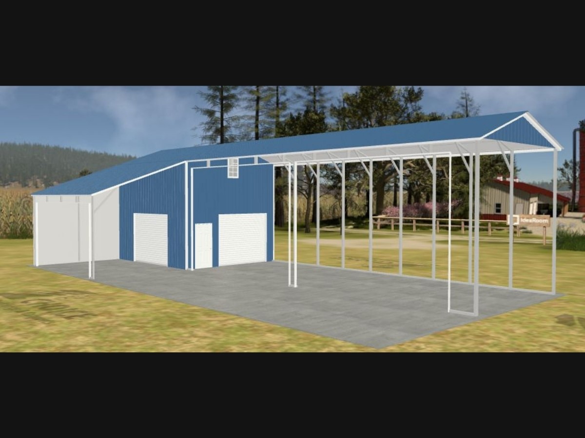 Rendering of Proposed 2-Story Bunkhouse and RV Cover at Additional Cost to Be Negotiated With Seller
