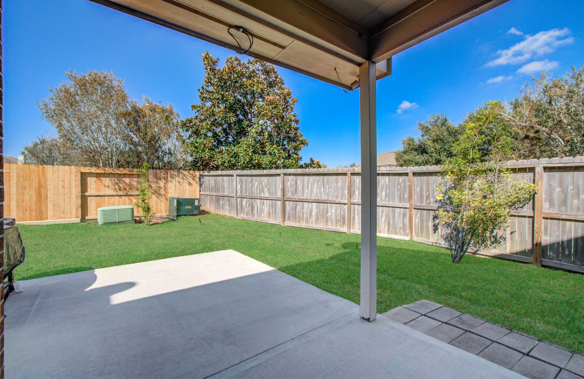 Extend your living experience outdoors with a backyard setting full of possibilities. The outdoor space offers an opportunity to create your ideal setting for morning coffee, weekend relaxation, casual dining, or gatherings with family and friends. Add your favorite patio furnishings and landscaping touches to make this outdoor area a welcoming extension of your home.