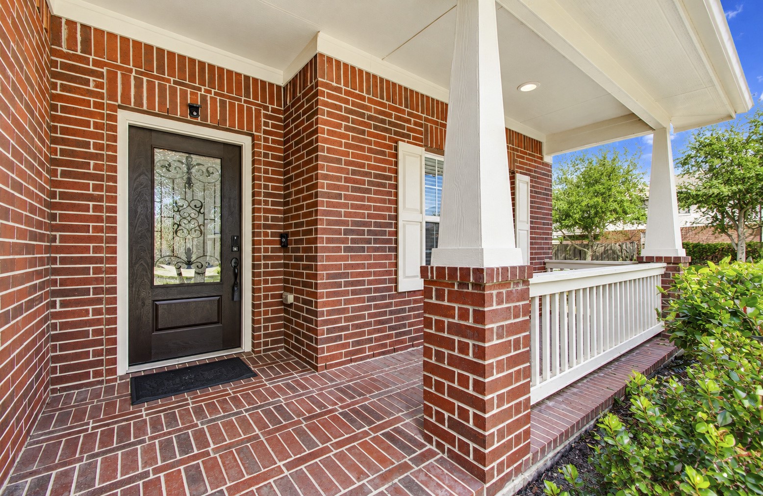 Enjoy a warm welcome every time you arrive! The covered front porch adds charm to the home's exterior and provides a pleasant spot to greet guests, enjoy a quiet moment outdoors, or add inviting seasonal dcor. Complete the look with a pair of accent chairs or potted plants to create an entrance that feels distinctly like home.