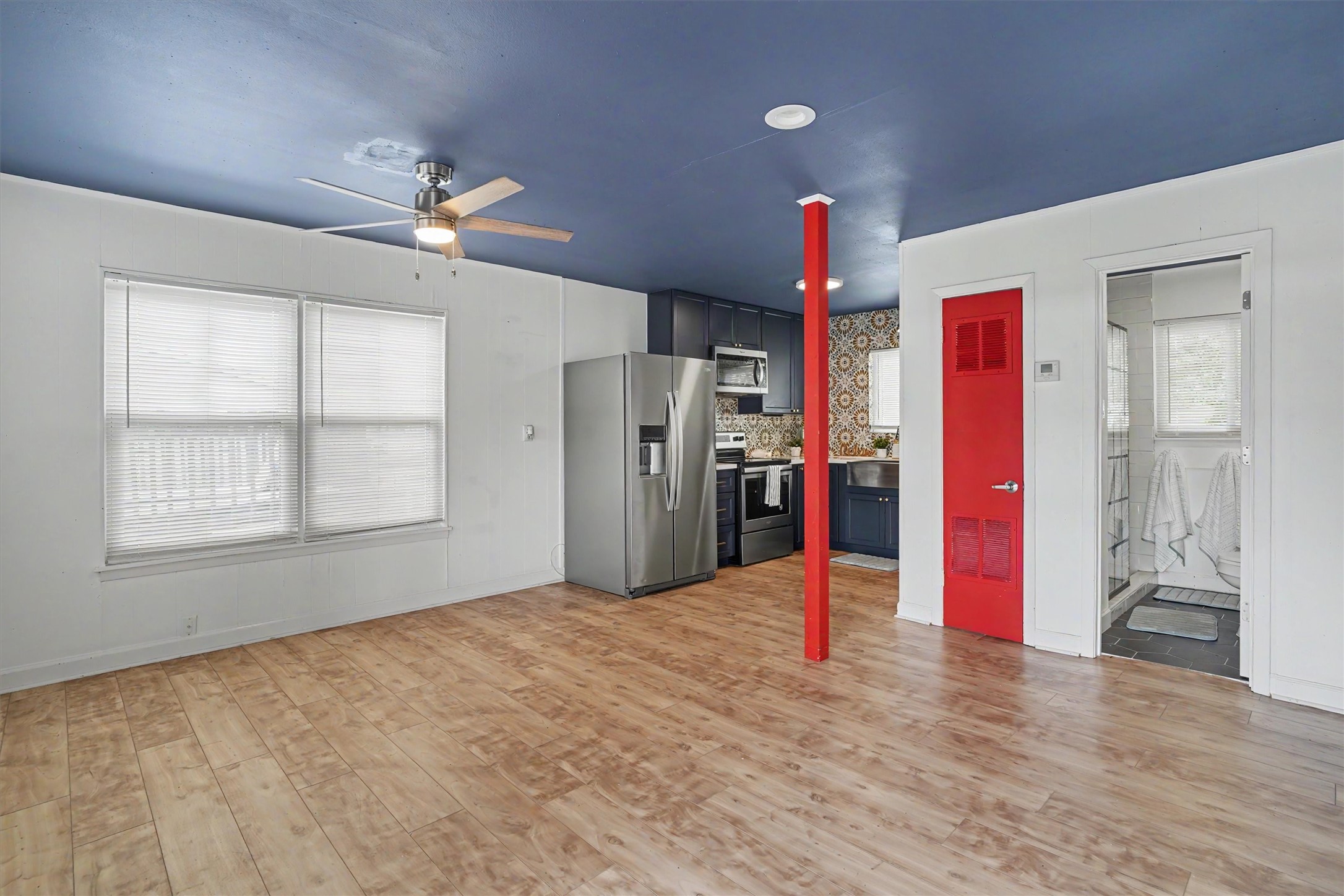 Living area and open concept