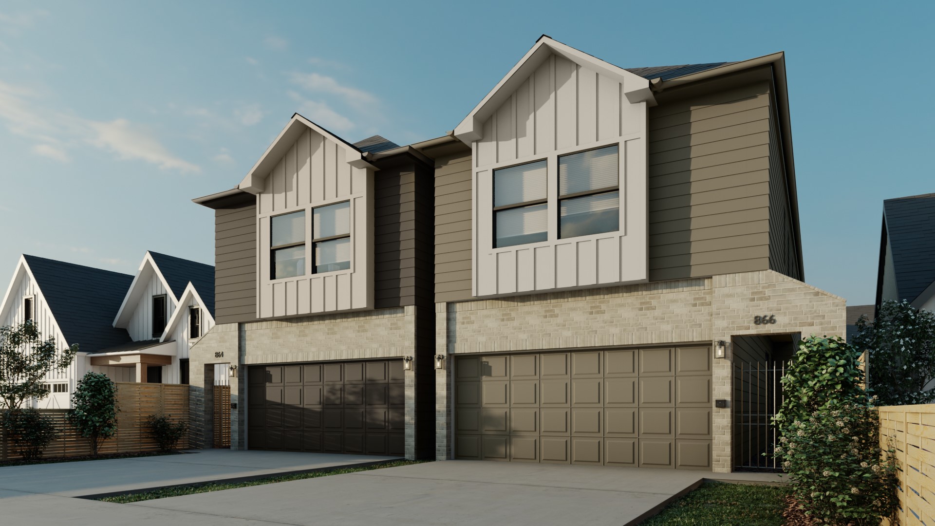 Welcome to your new home. Rendering of the Exterior of the home. Expected completion is 10/30/2026