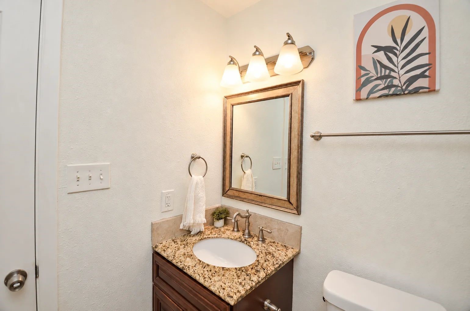 Hallway bathroom.