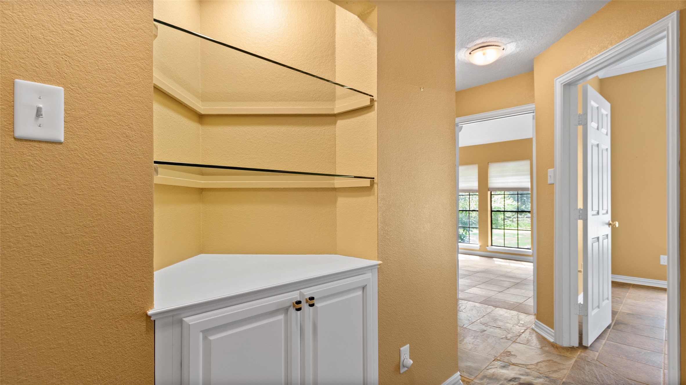 Custom built ins throughout the home