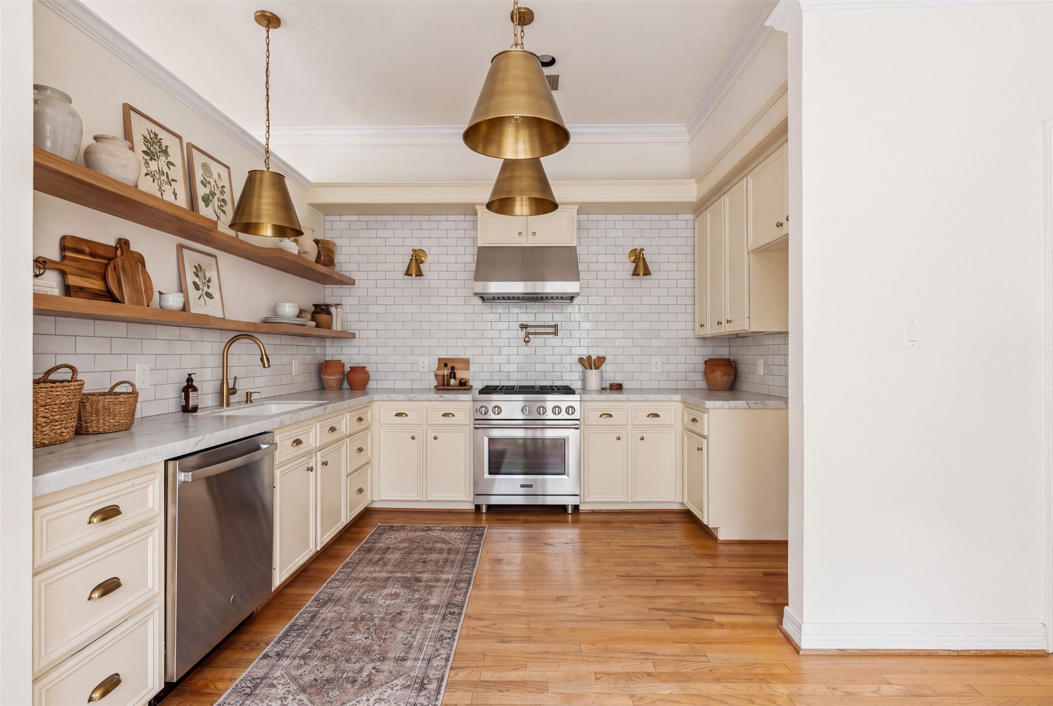 So many possibilities for a gorgeous kitchen! Photo is AI generated to suggest ideas.