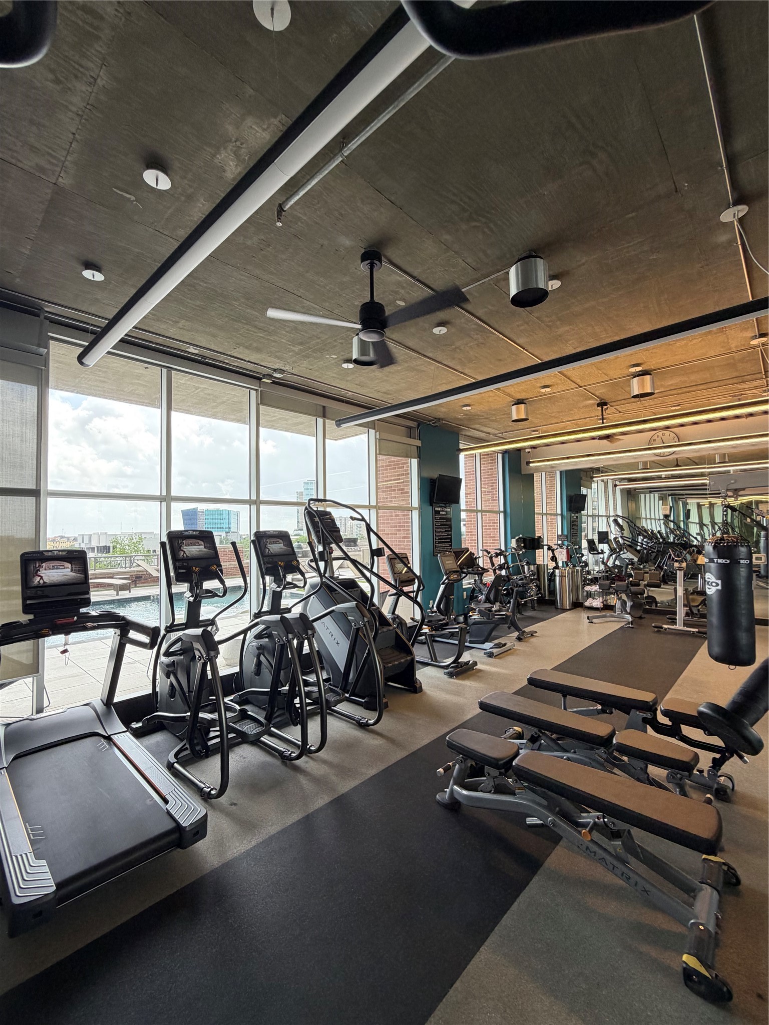Fitness center with state-of-the-art equipment.