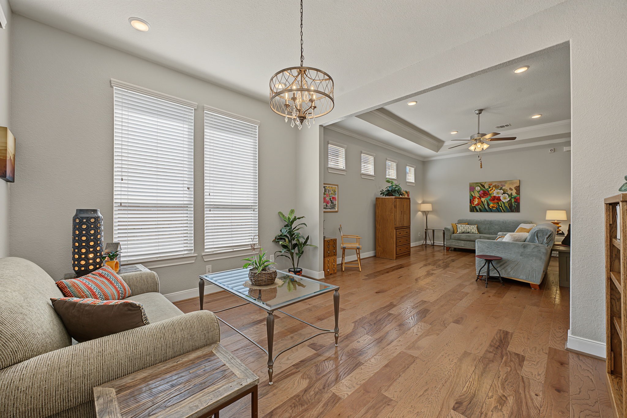 This Sunroom is a great extension to the Family Room with its own defined area. Approx 13' x 11'.