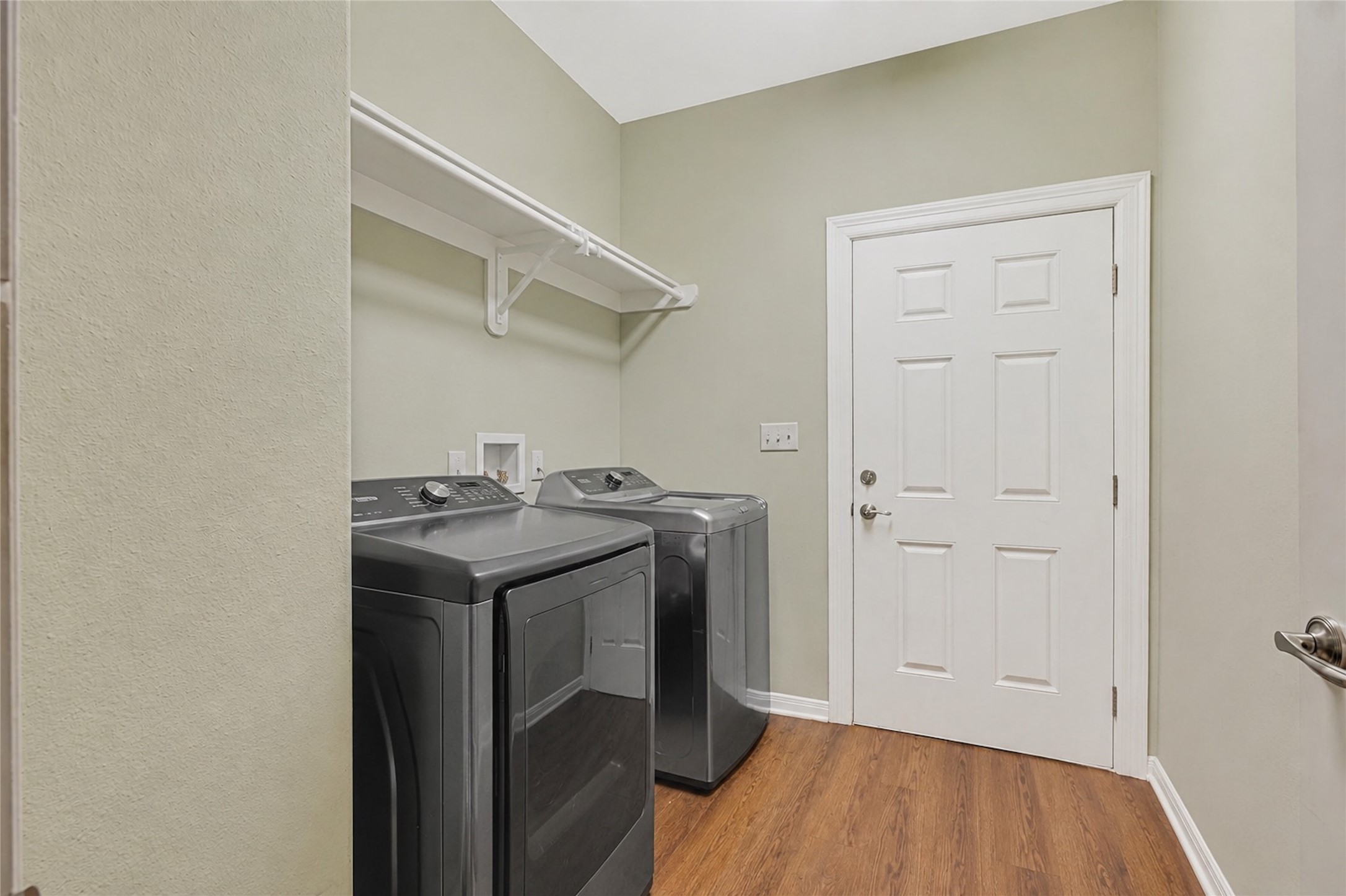 Laundry room and side entrance from ramp.
