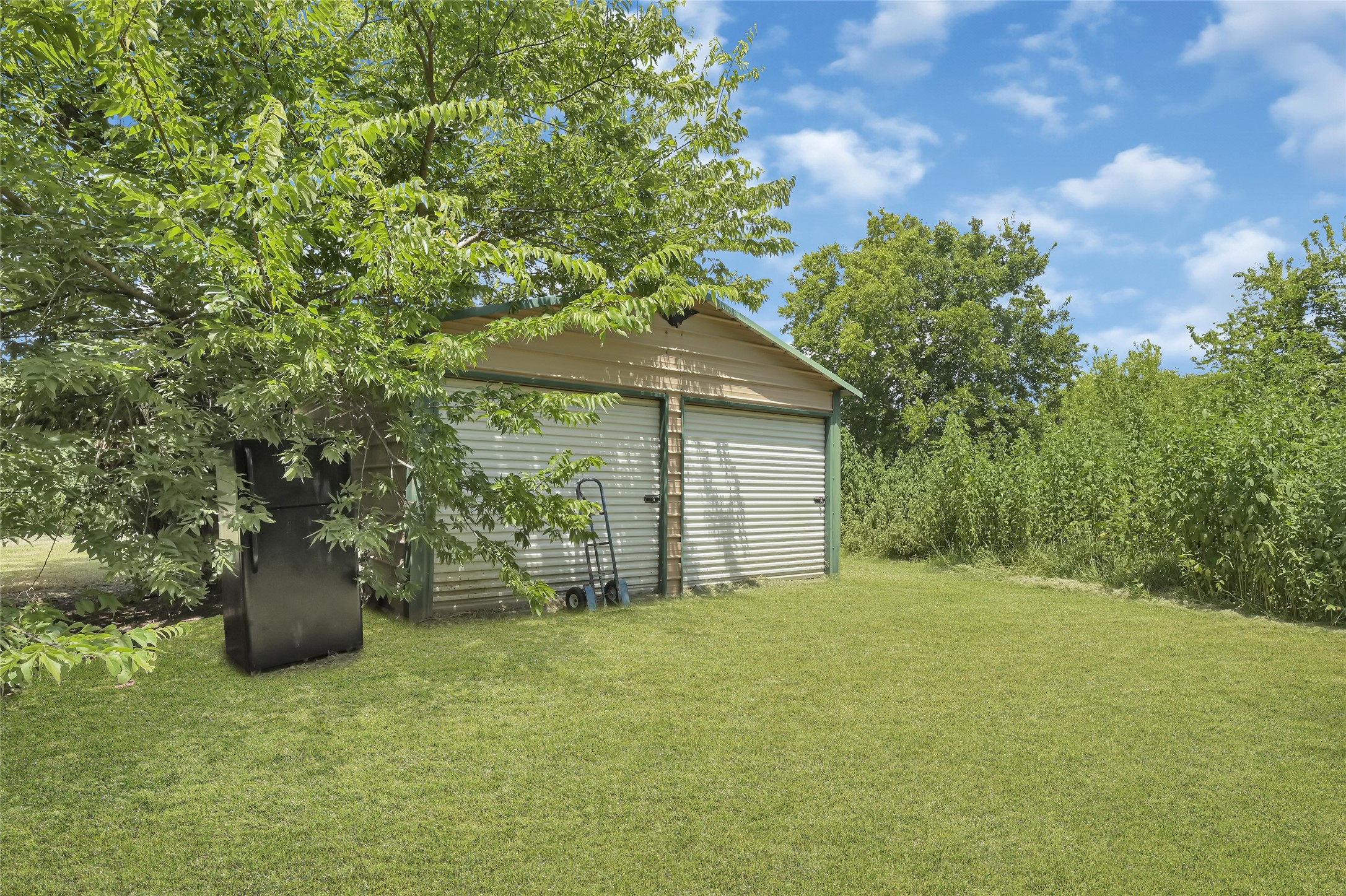 2 Car Detached Garage perfect for storage!