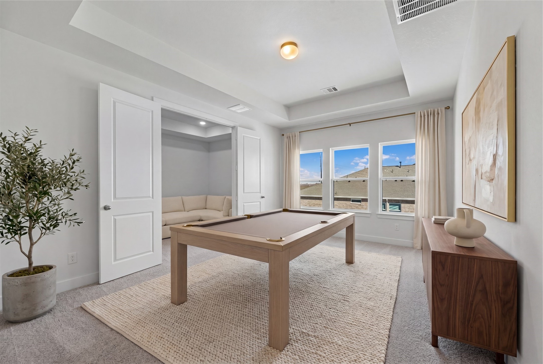 Virtually staged representative image; features, selections and colors may vary.