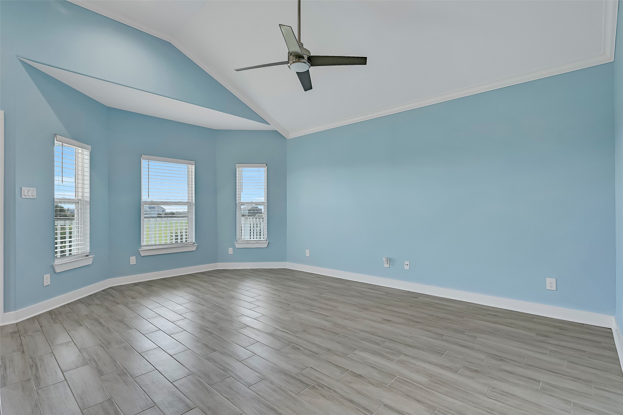 An additional view of the living room.