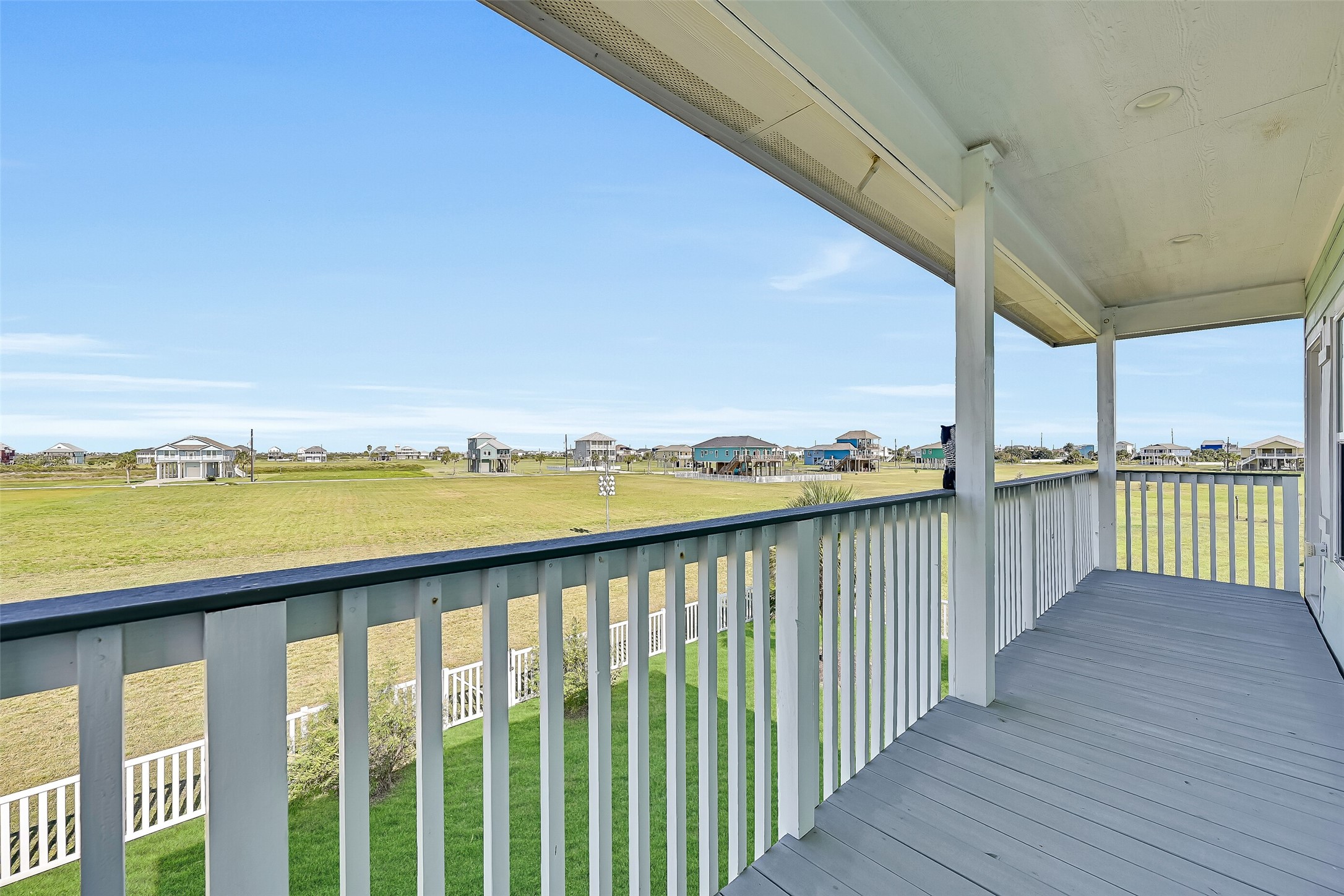 Views from the private covered deck are off of the primary suite.