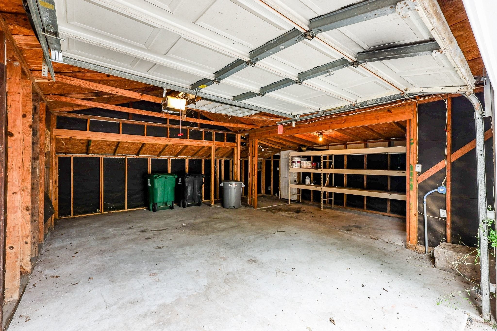Detached garage.
