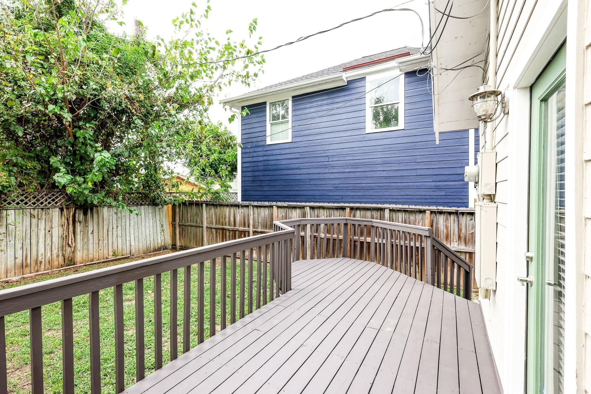 Enjoy your backyard from the back yard deck!