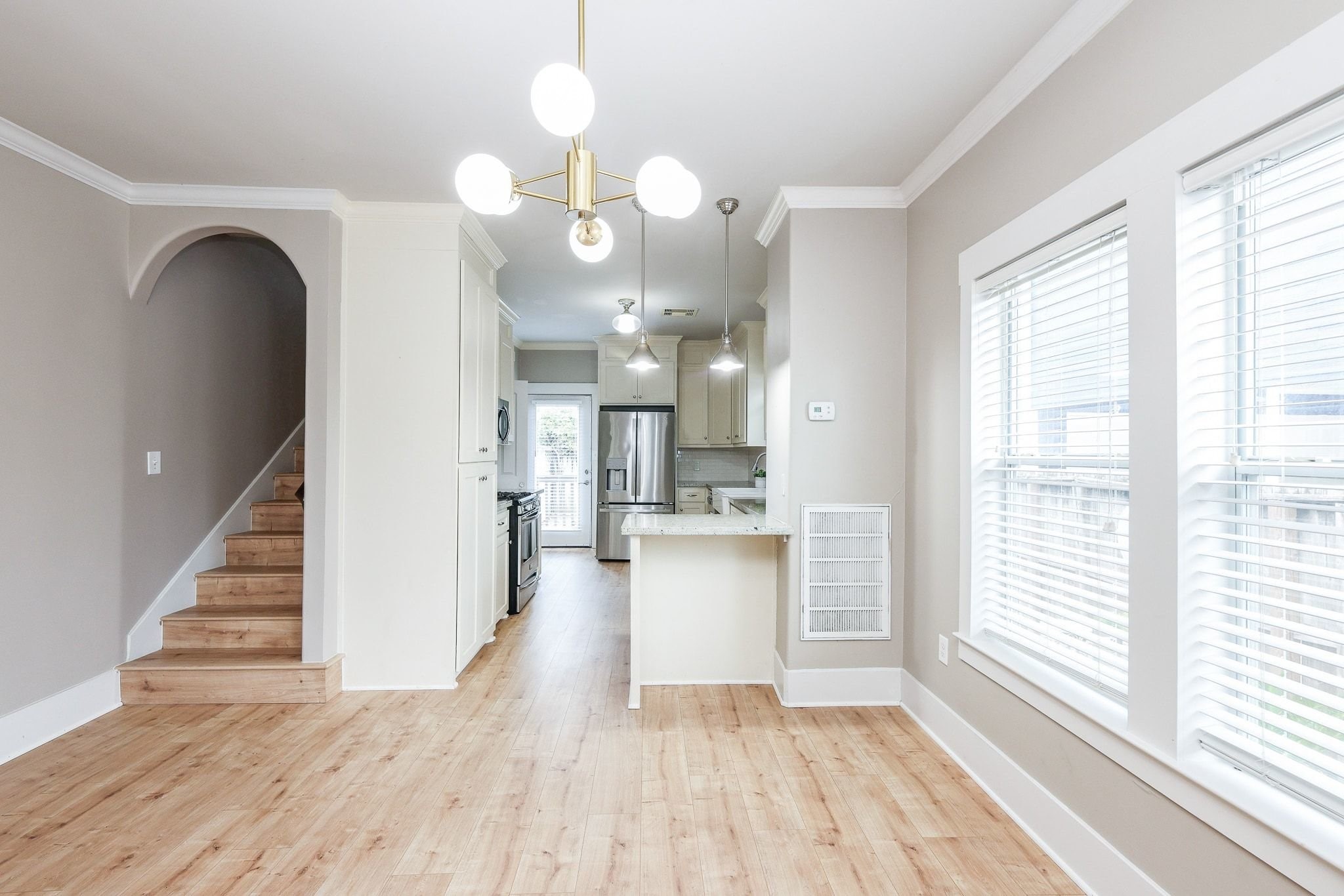Open-concept living area. Open-concept living area.