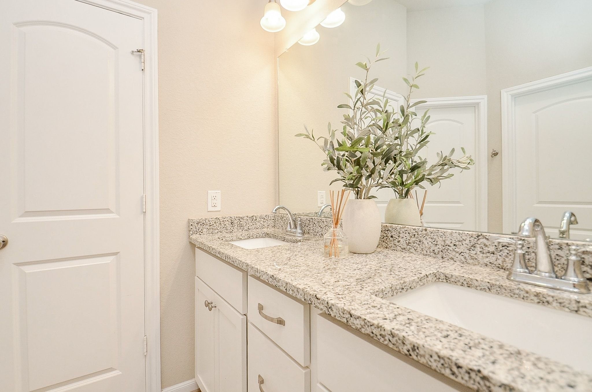 Excellent use of space for this primary bathroom