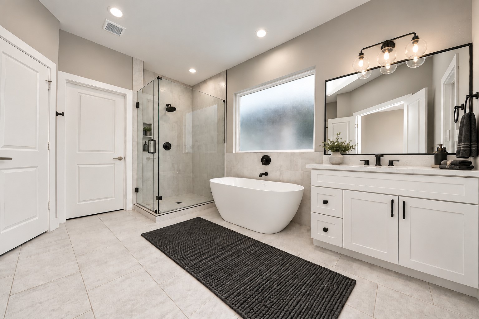 Virtually Staged Primary Bath