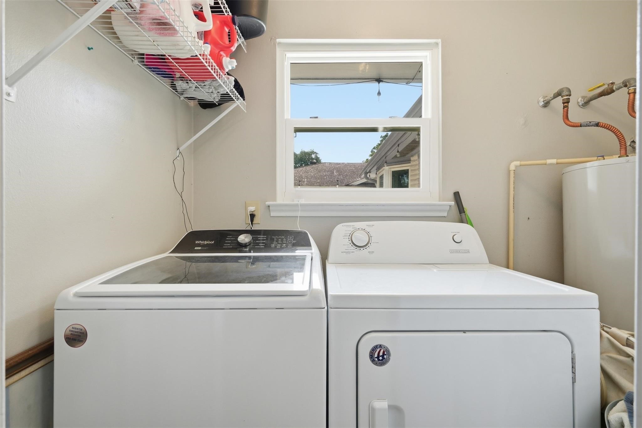 Washroom can be found inside of the home, just off the hallway near the 3 secondary bedrooms.