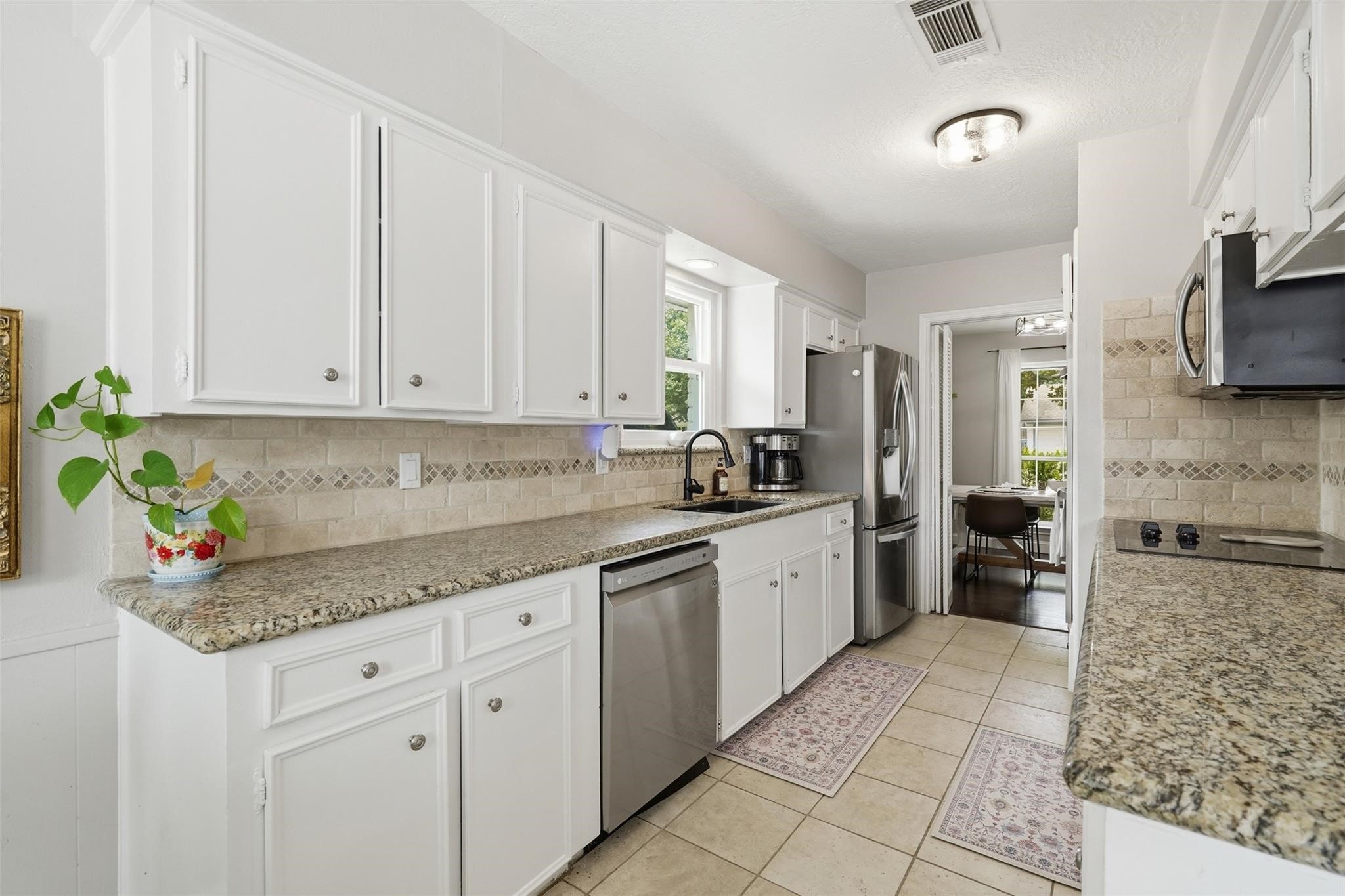 Granite countertops, stainless steel appliances, New dishwasher (2026), New Garbage disposal (2023), New electric cooktop (2021), and so much more! Make sure to checkout the upgrades list.