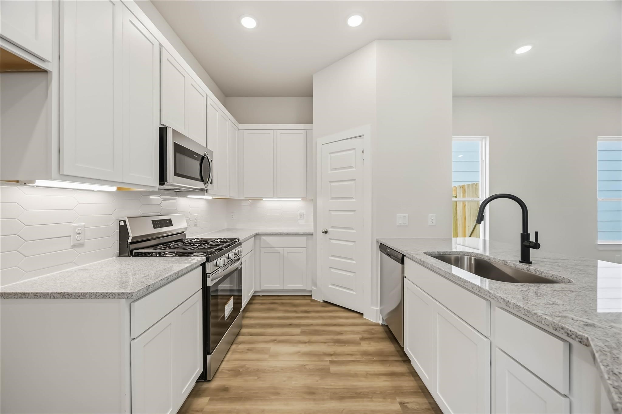 Spacious kitchen with ample storage