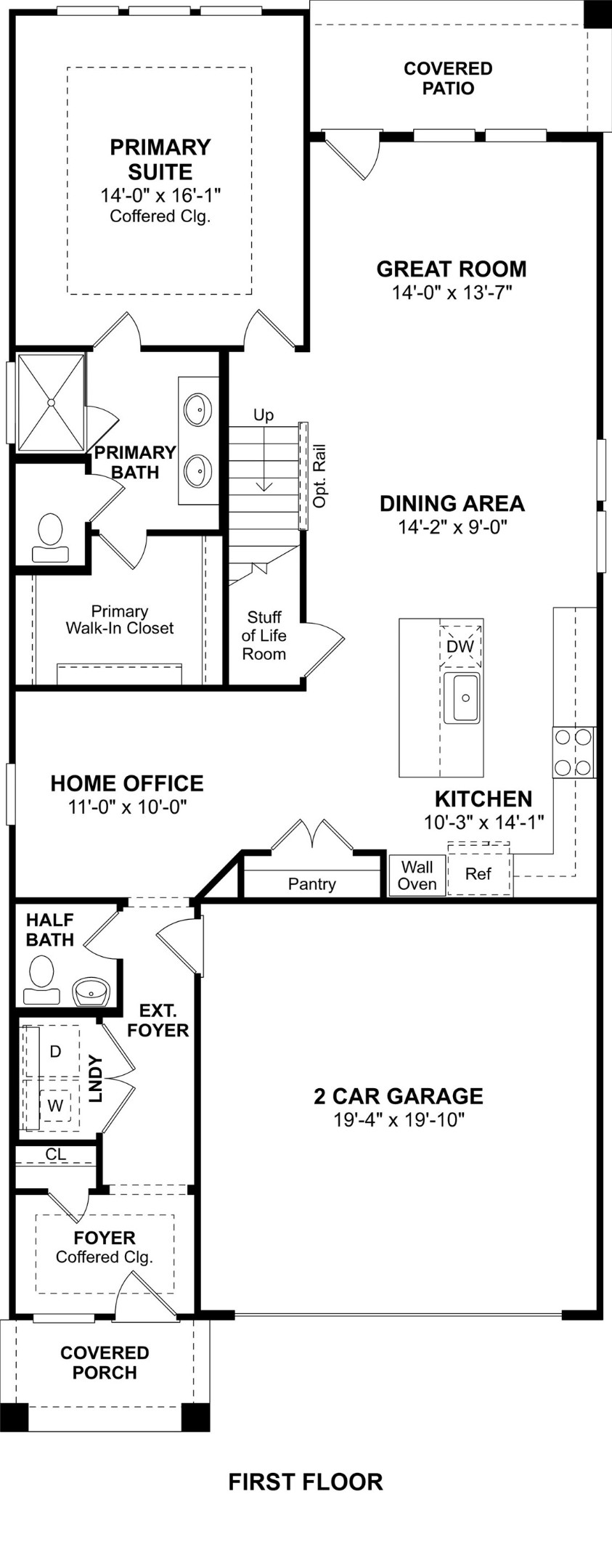 The Spanish Cedar floor plan by K. Hovnanian Homes. 1st Floor shown. *Prices, plans, dimensions, features, specifications, materials, and availability of homes or communities are subject to change without notice or obligation.