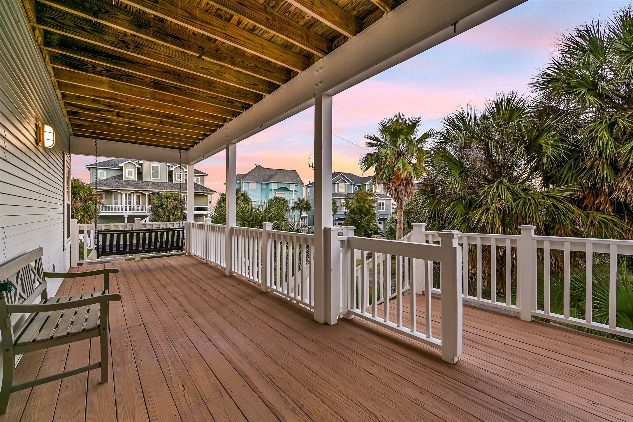 As you walk up the stairs you will be welcomed by a large covered deck by the entry way. As you walk up the stairs you will be welcomed by a large covered deck by the entry way.