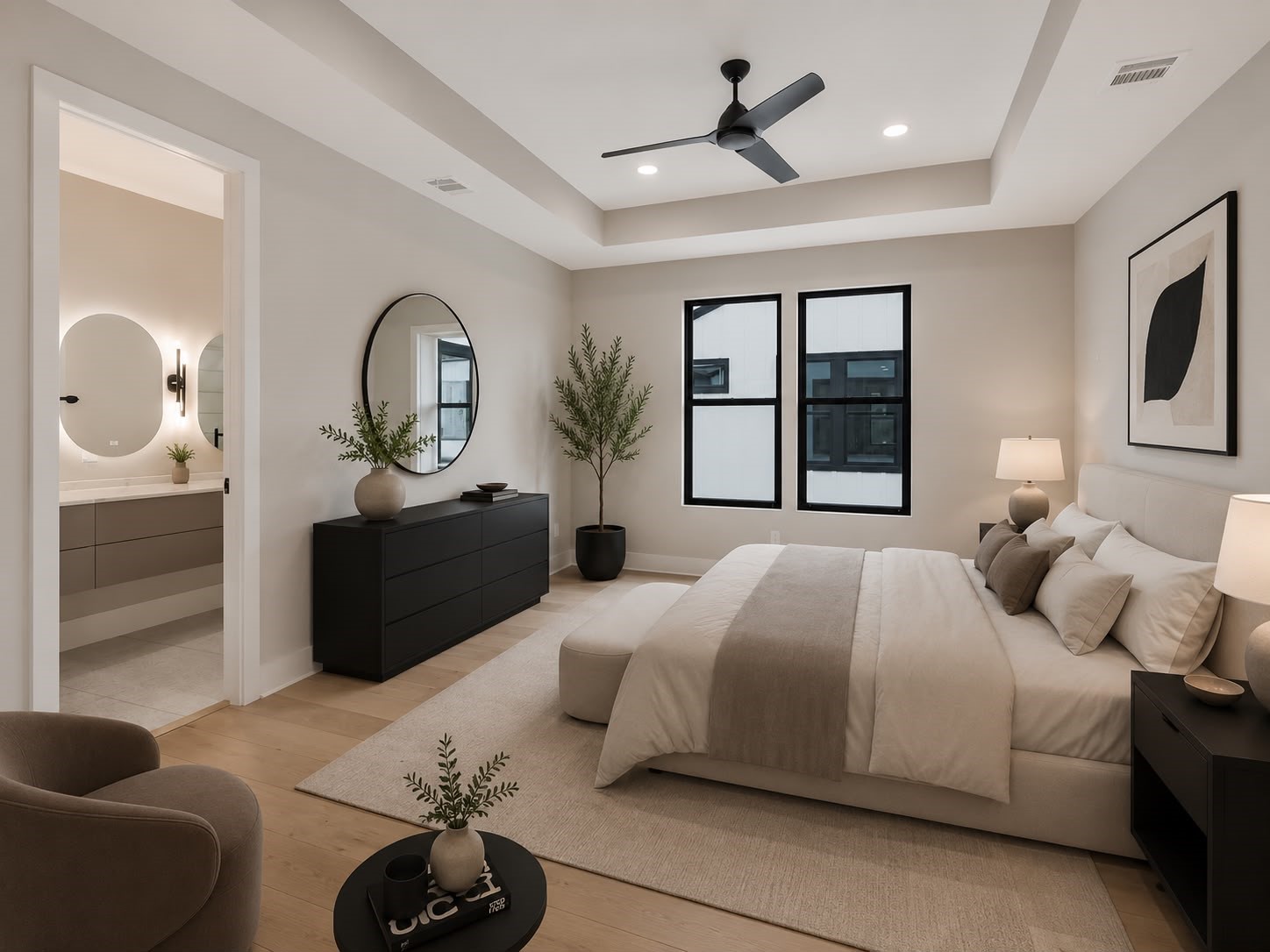Image is Virtually Staged to give viewer
suggestions for decorating.