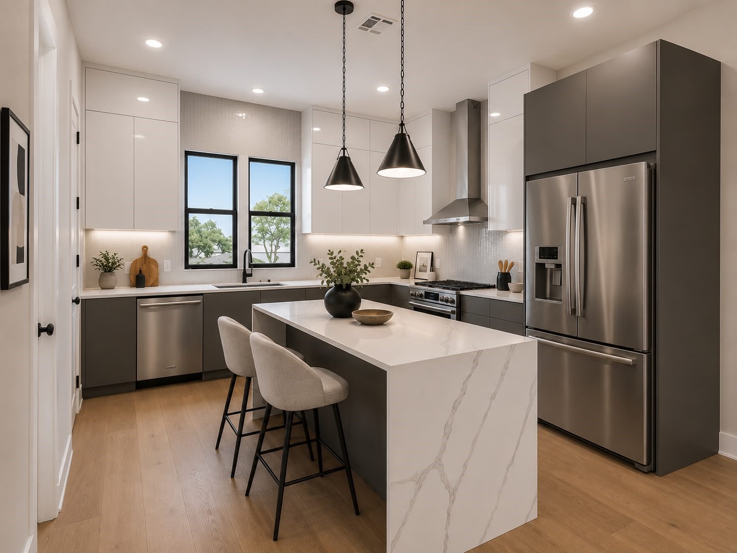 Image is Virtually Staged to give viewer
suggestions for decorating.