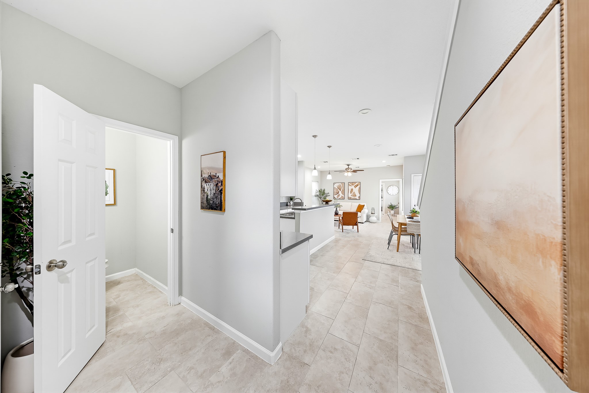 Step inside to a welcoming entry that opens into the heart of your home. Step inside to a welcoming entry that opens into the heart of your home.