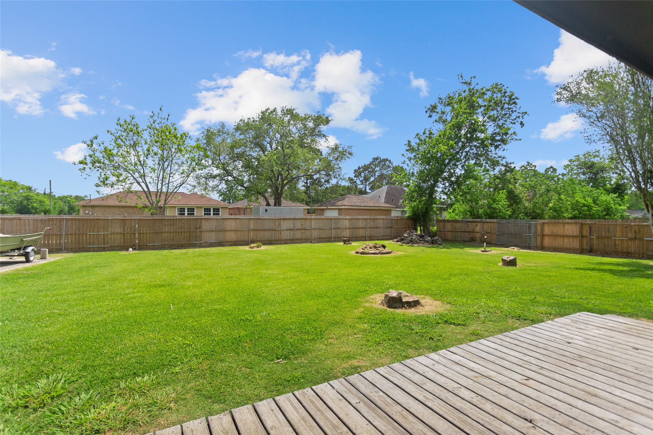 Huge fully fenced backyard waiting for you to make it your own