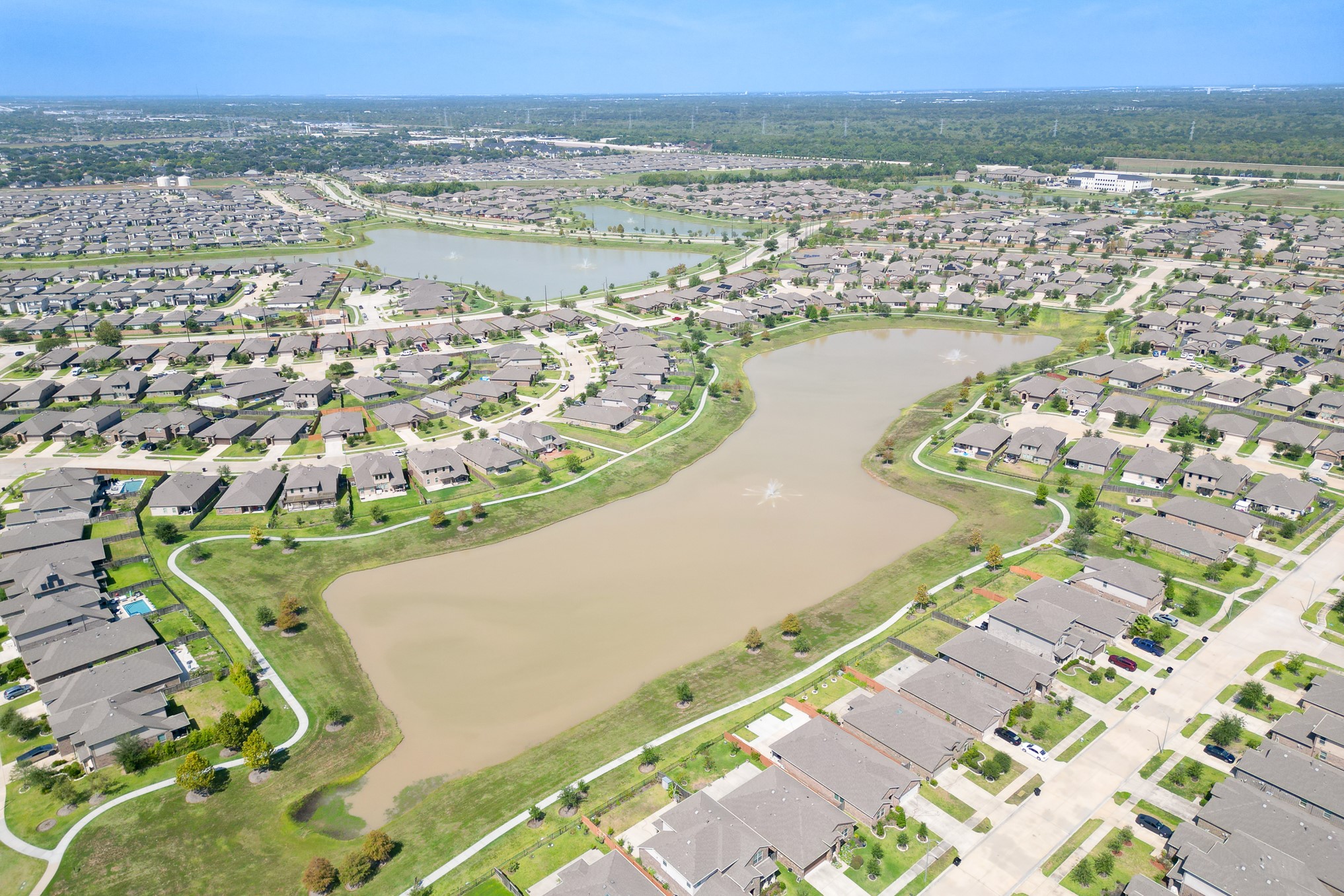 Lakeview Retreat aerial view