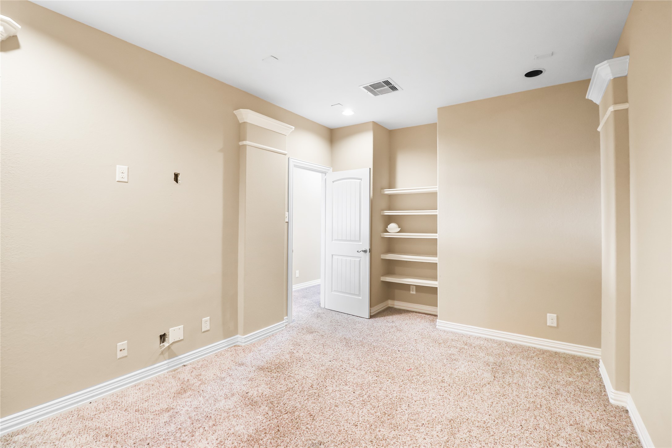 Dedicated media room to make into your personal theater.