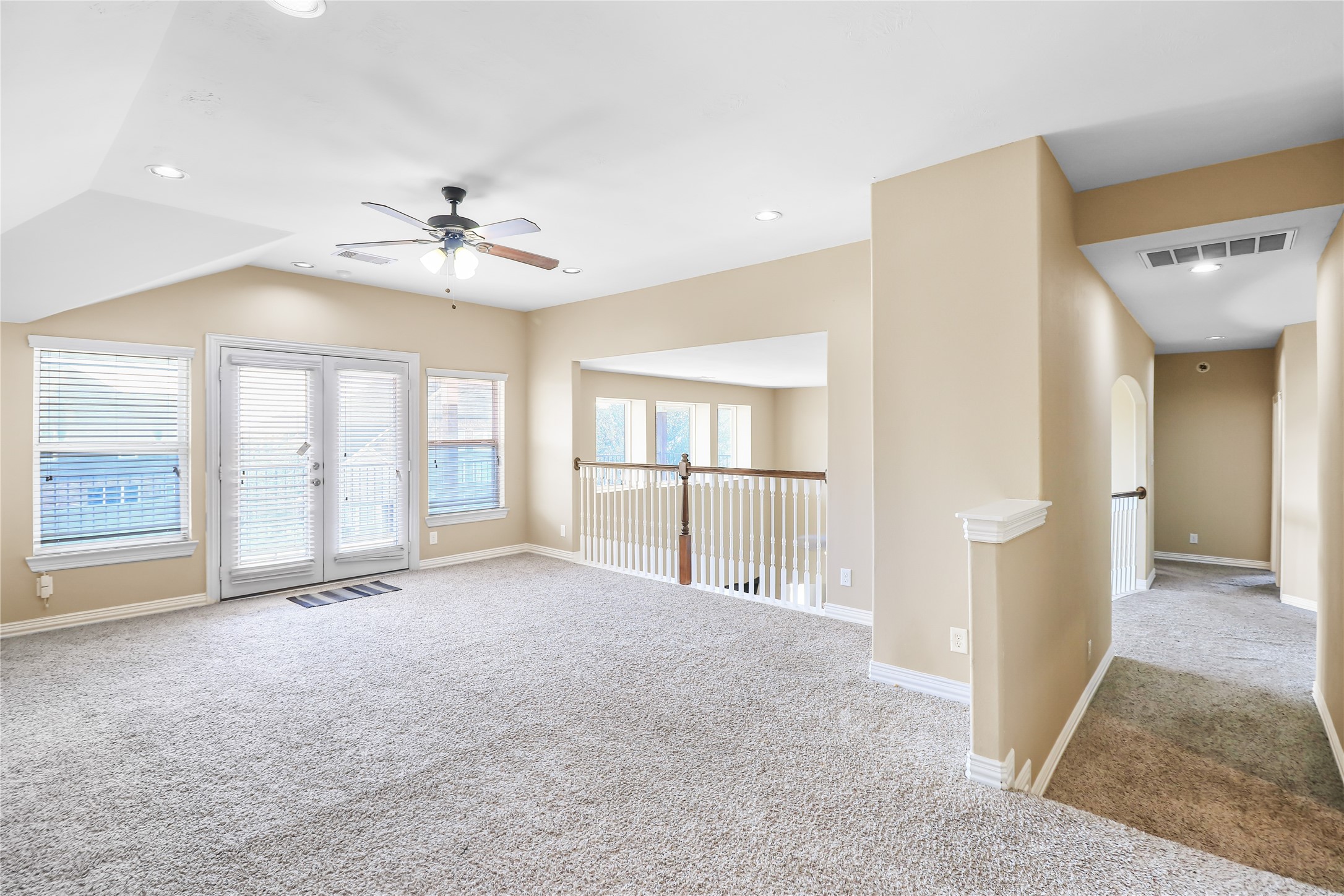 Great sized game room thats perfect for entertaining guest.