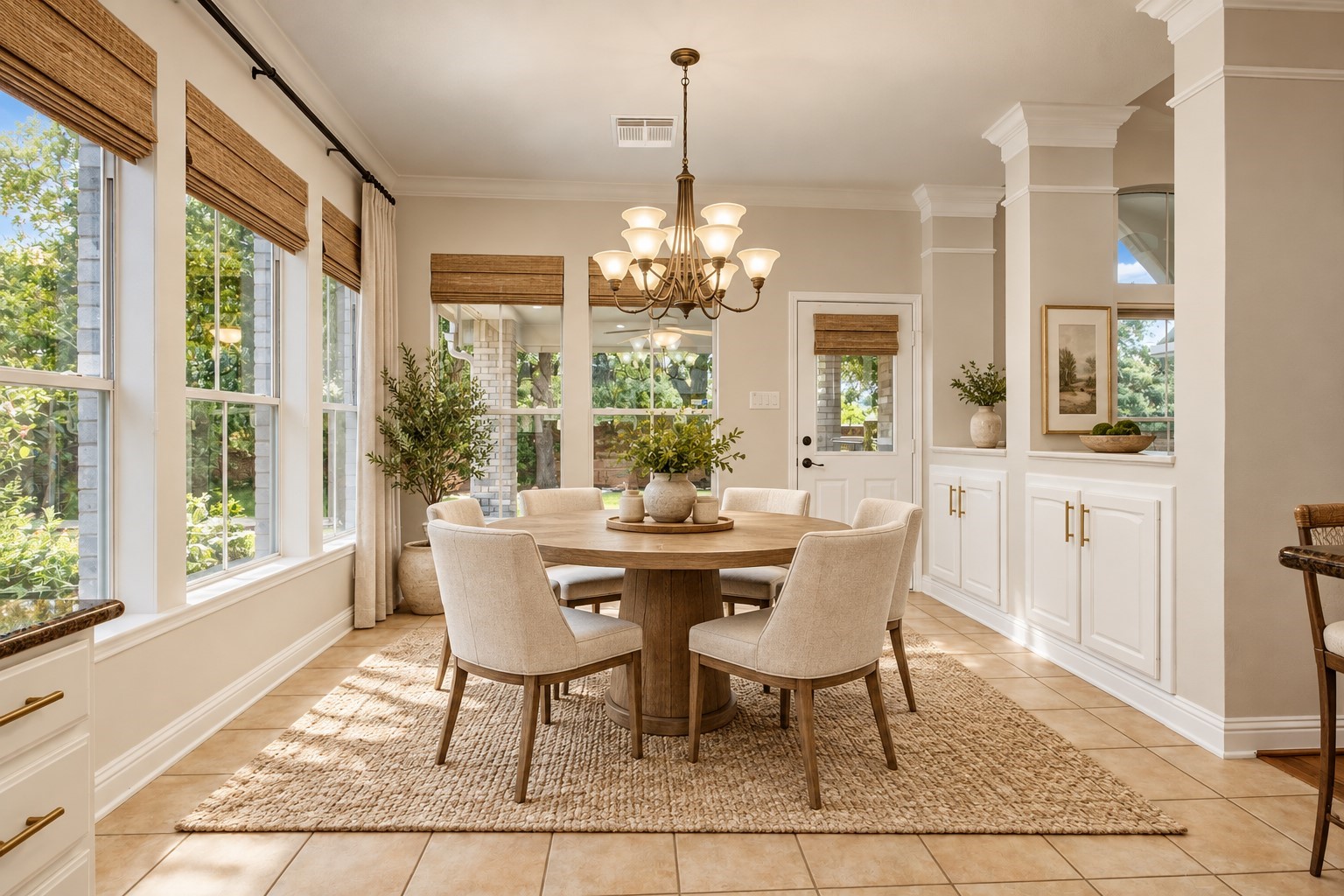 Virtually Staged Breakfast Room