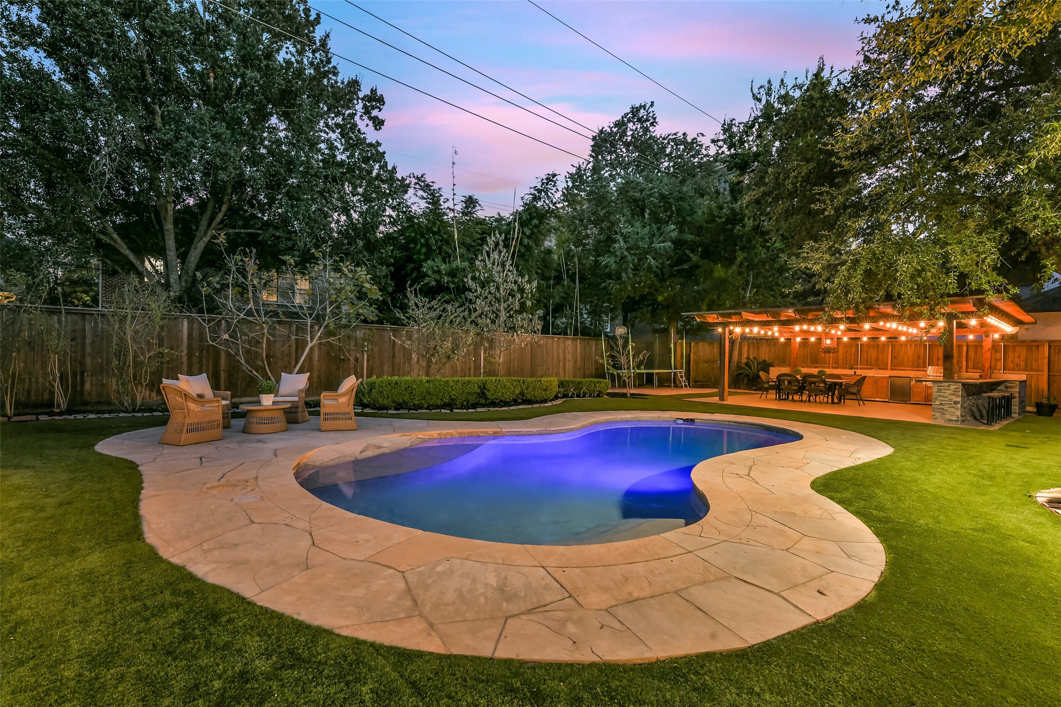Imagine all the space you will have to entertain guest and host parties in this backyard oasis.